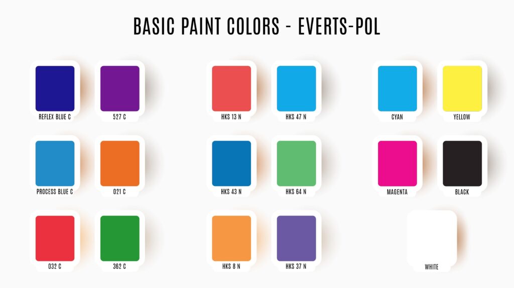 BASIC PAINT COLORS - EVERTS-POL